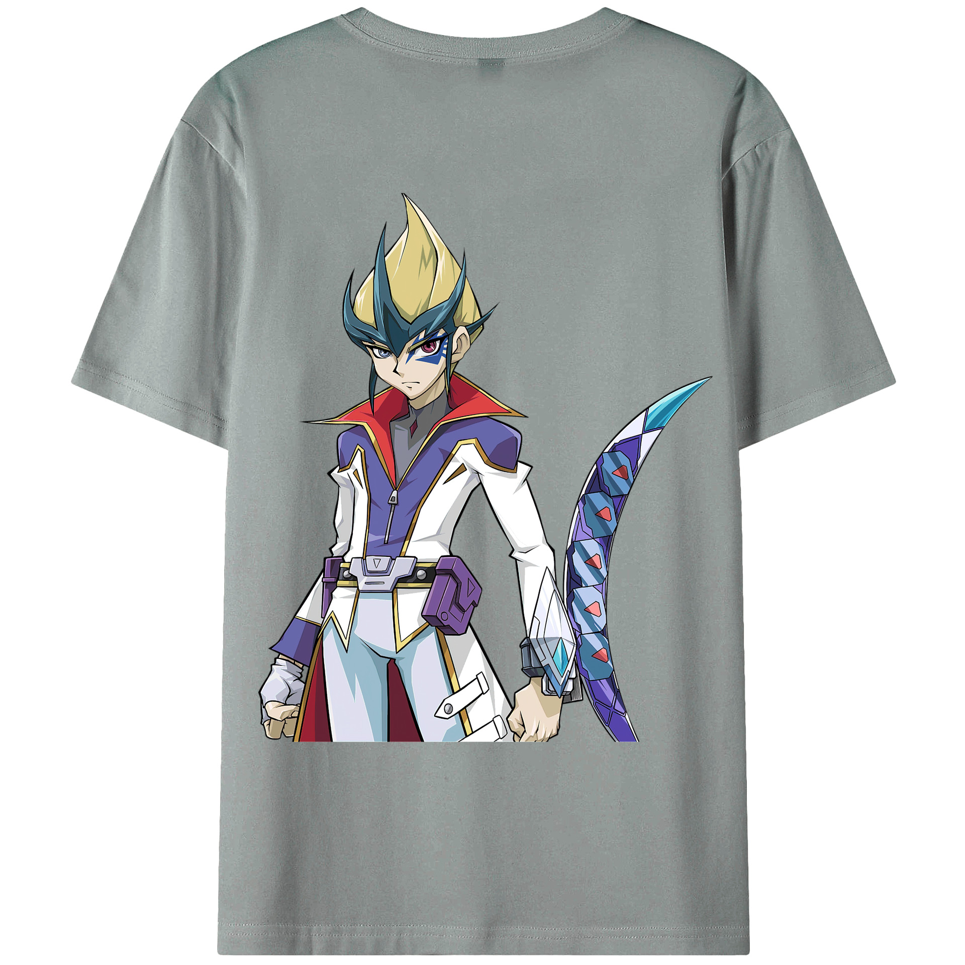 （画像用） 遊☆戯☆王 Yu-Gi-Oh! 綿100％ メンズ半袖Tシャツ（バックプリント） 通気性
